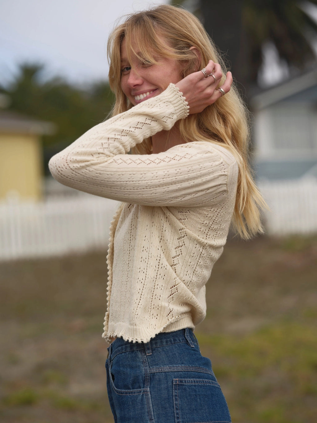 Pointelle Cardigan