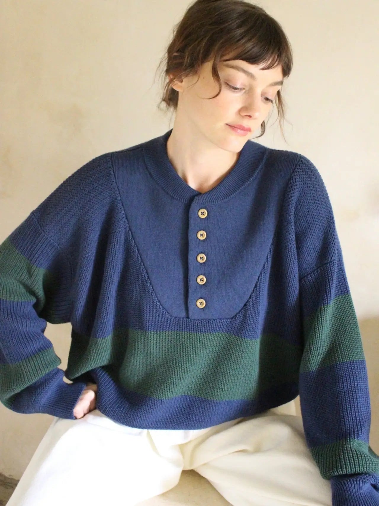 Organic Striped Henley