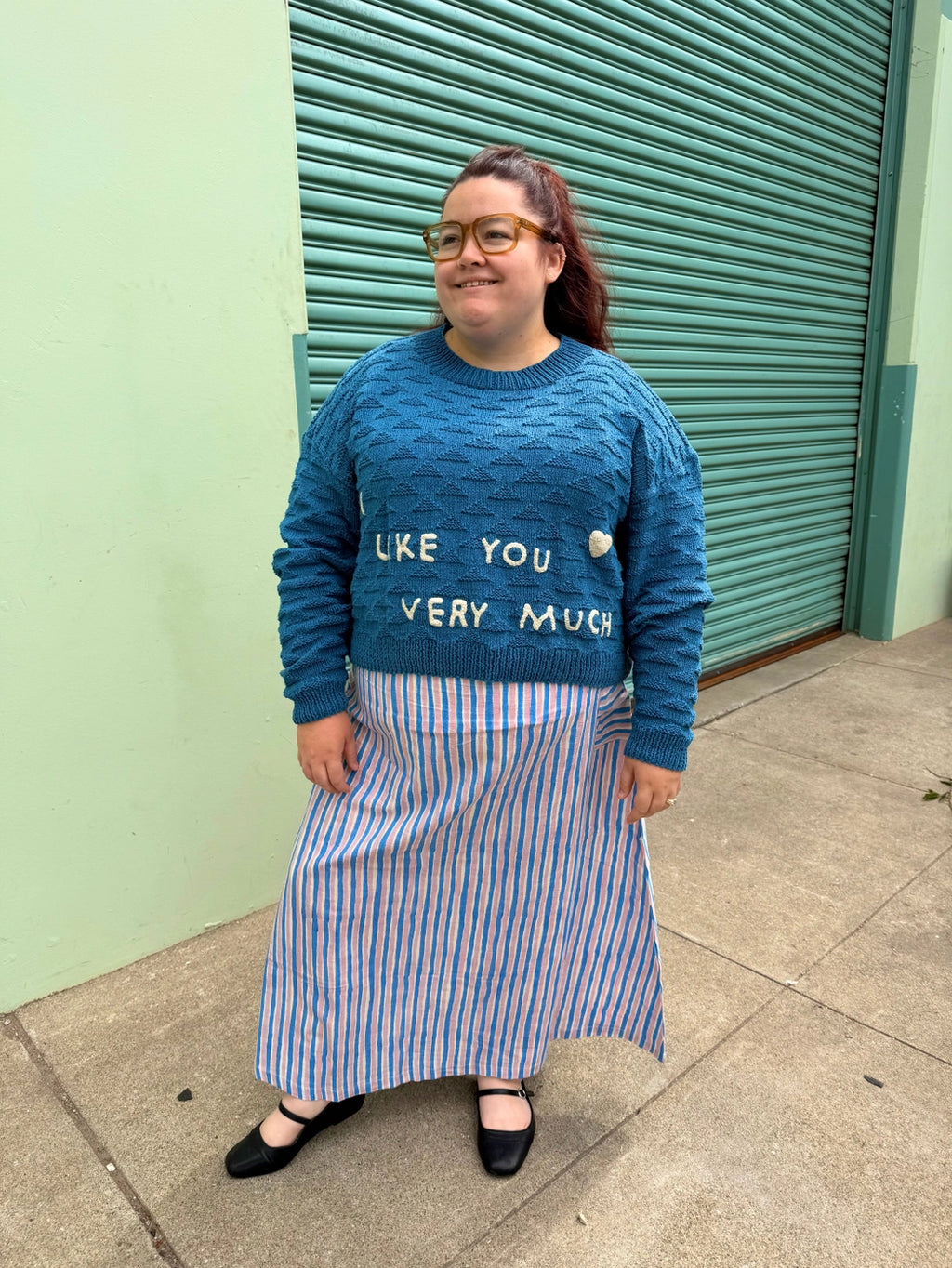 Hand-crochet Phrase Sweater