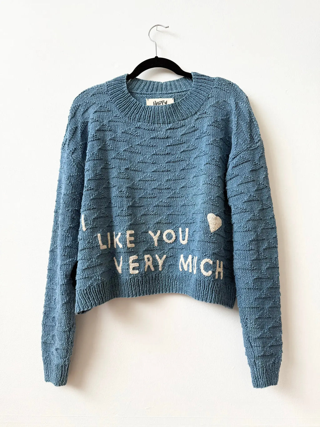 Hand-crochet Phrase Sweater
