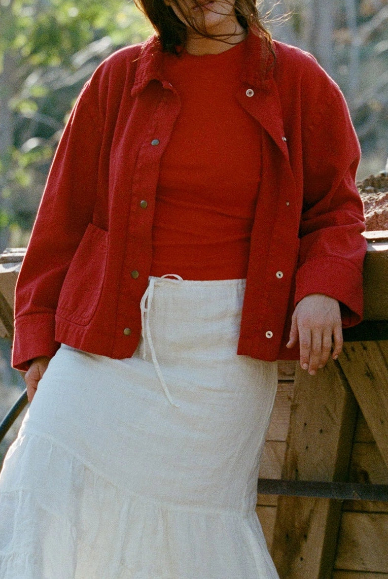 Red Denim Jacket