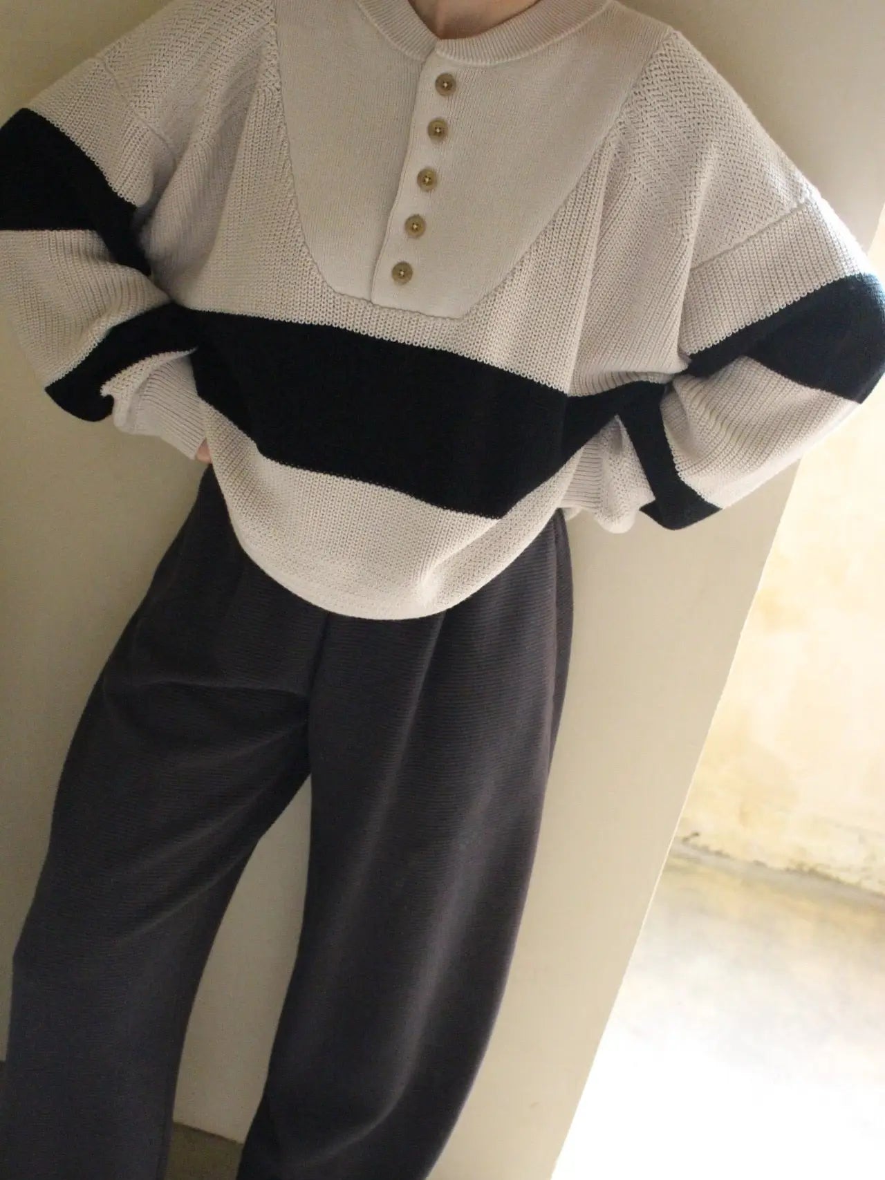 Organic Striped Henley